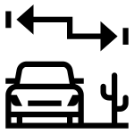 Rural Driving Distance SVG Icon